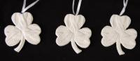 ARAN SHAMROCK ORN 3 PC SET